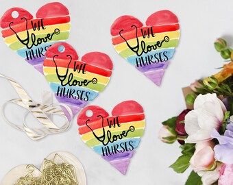 Nurse Appreciation Gift Tags, Healthcare Heroes Appreciation Gift Tags by SUNSHINETULIPDESIGN