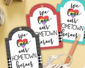 Nurse Appreciation Gift Tags, Healthcare Heroes Appreciation Gift Tags, Doctor Appreciation Gift Tags by SUNSHINETULIPDESIGN