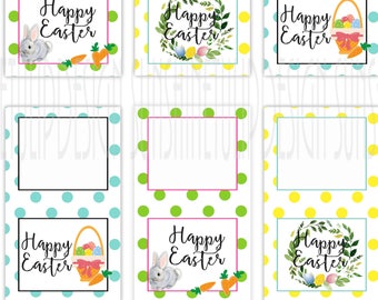 Printable Easter Pretzel Bag Toppers, DIY Easter Bag Toppers by SUNSHINETULIPDESIGN