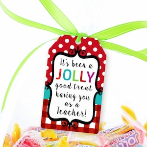 Etichette regalo stampabili per apprezzamento degli insegnanti / Etichette regalo stampabili per Jolly Good Treat Avendoti come insegnante / DOWNLOAD IMMEDIATO