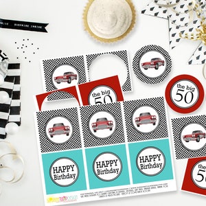 Printable 50th Birthday Party Collection, Printable 50th Fast Cars ...