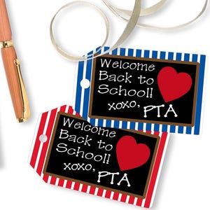 Printable Teacher Appreciation Tags | Printable Welcome Back to School Tag | PTA Favor Gift Tags | INSTANT DOWNLOAD | Digital Download