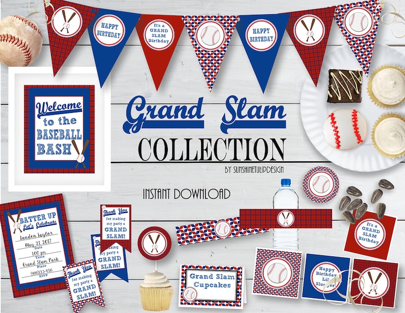 Printable Baseball Birthday Party Collection Printable Etsy printable-baseball-birthday-party-collection-printable-etsy