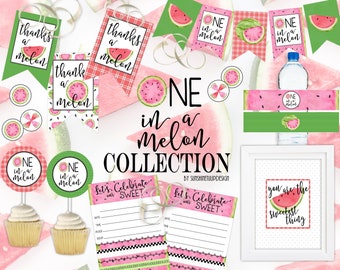 Printable Citrus Party Decorations, Printable Bridal Shower Decorations, Printable Wedding Anniversary Decorations by SUNSHINETULIPDESIGN