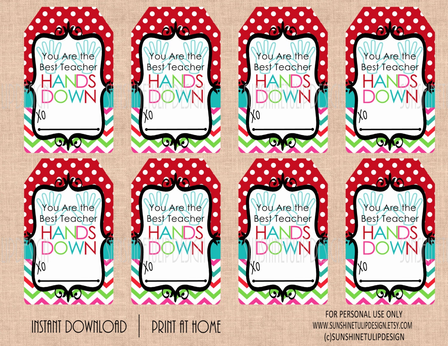 Printable Gold Chevron Christmas Gift Tags, Christmas Labels, Red and -  Sunshinetulipdesign