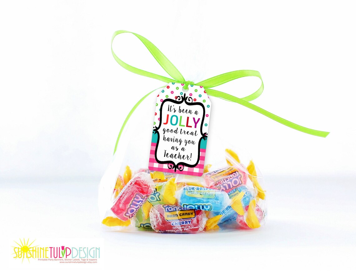 Printable Teacher Appreciation Jolly Rancher Gift Tags Etsy