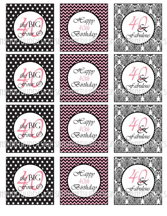 Free printable Birthday Cupcake Toppers 