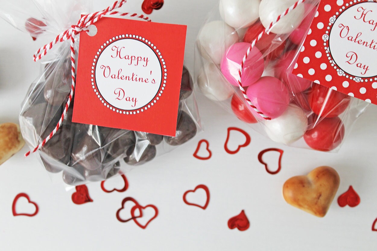 Printable Valentines Cupcake Toppers Happy Valentine's - Etsy
