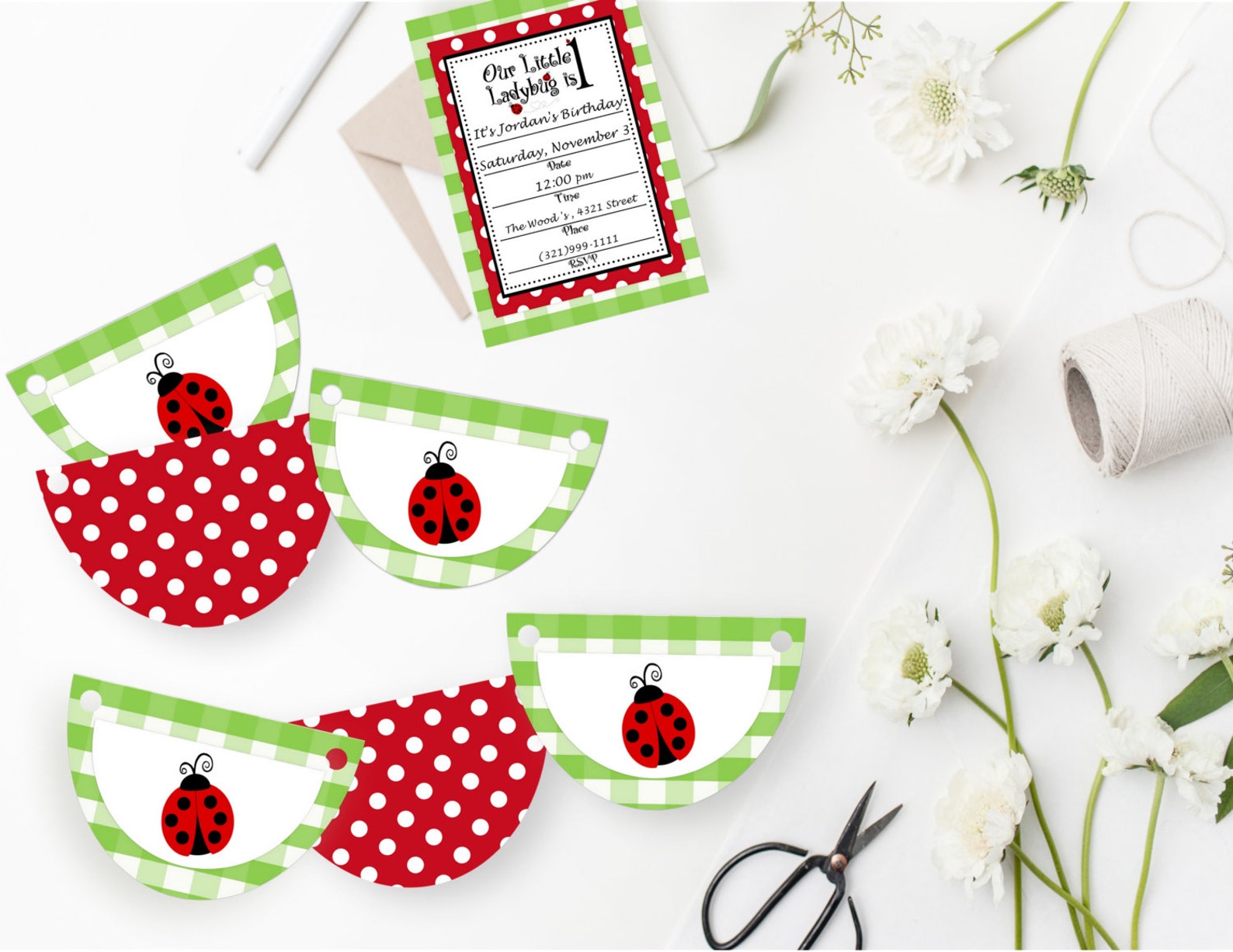 Printable Little Ladybug Birthday Party Collection Printable - Etsy