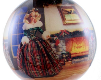 1997 Matrix Barbie Christmas Ornament 3.25 Inch Diameter