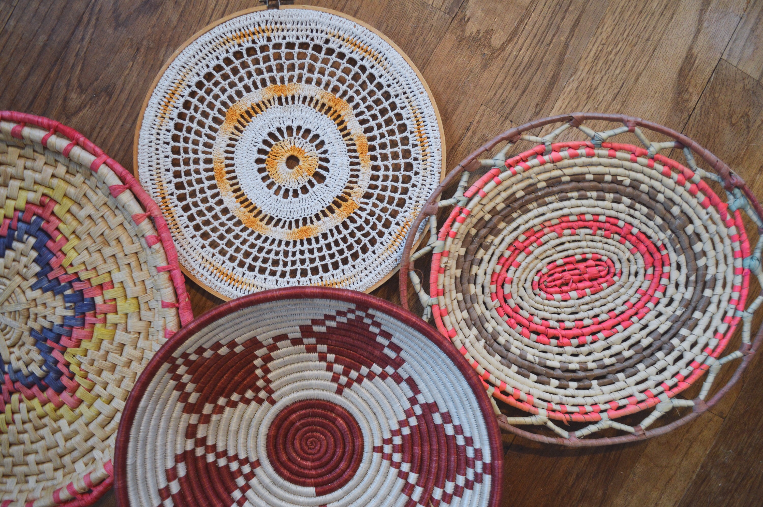 Vintage Basket Collection Set of 7 Etsy