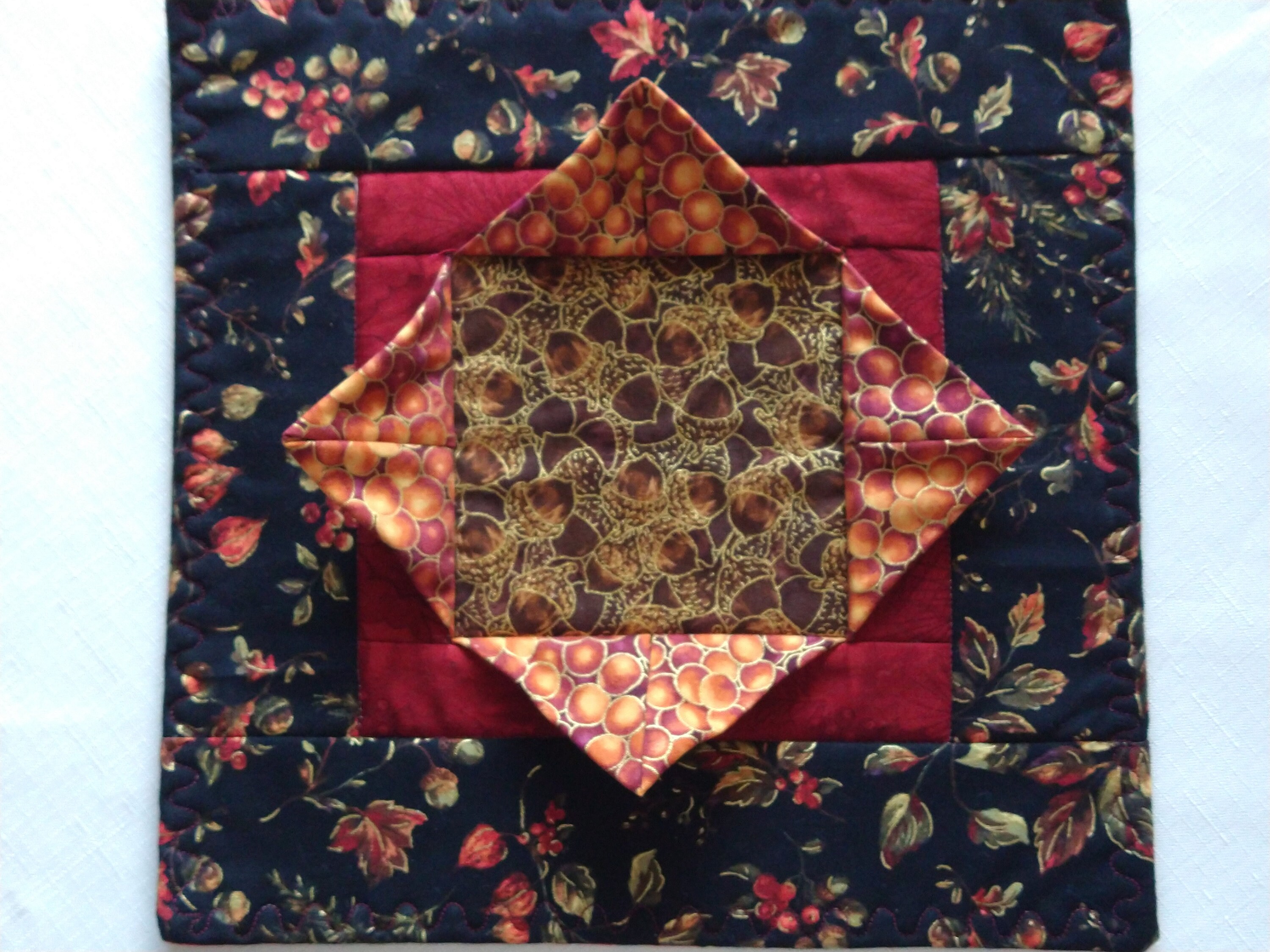 Candle Mat Christmas Quilt Quilted Candle Mat Quilts Etsy