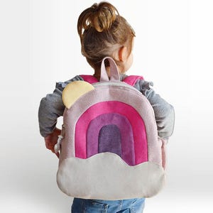 Sac à dos arc-en-ciel, sac à dos nuage, sac à dos personnalisé pour tout-petit, sac à dos pour enfants, sac à dos fait main, sac à dos de conte de fées, sac licorne