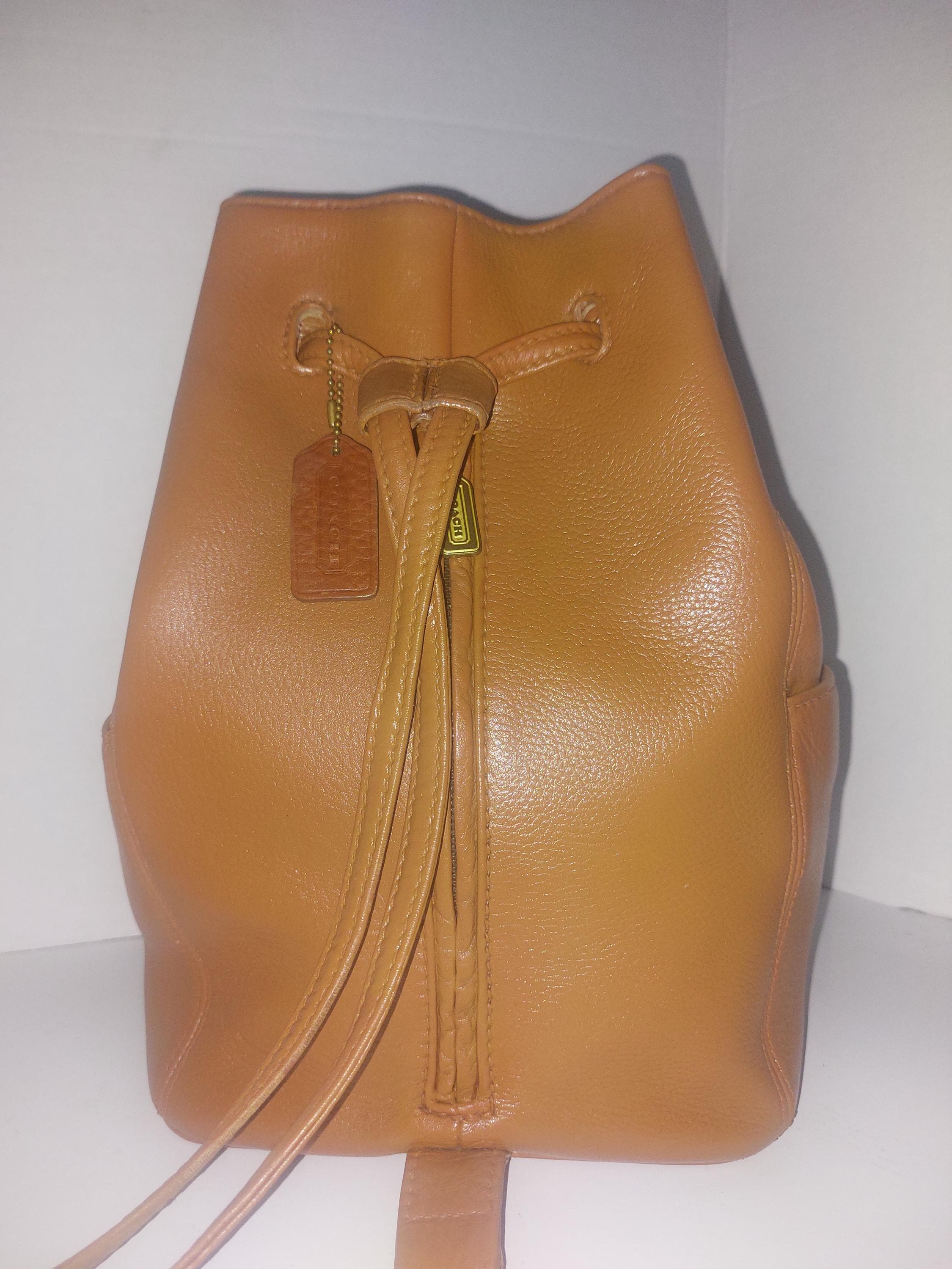 Vintage Coach Sonoma Leather Backpack, Caramel Tan, Made in  display picture 3