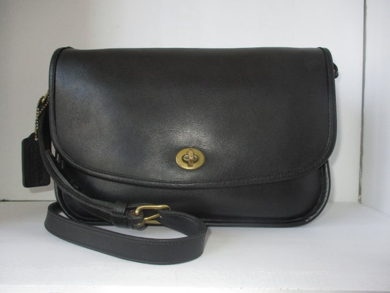 Coach Vintage Bonnie Cashin Black Classic Flap Pur