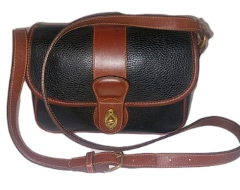 Vintage Coach Mini Crossbody Bag: Mahogany Leather Hadley Zip
