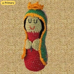 Our Lady of Guadalupe Amigurumi-Crocheted Doll.Handmade.