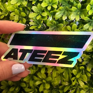 ATEEZ Holographic Logo Sticker | Stars Theme
