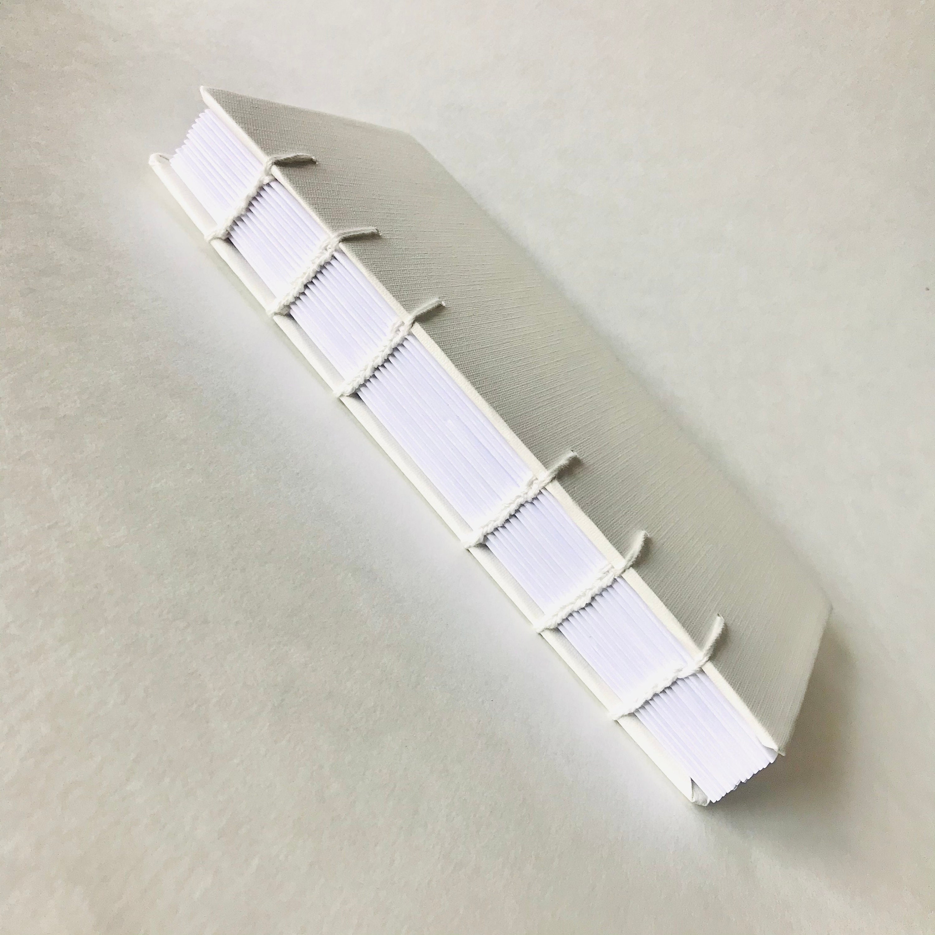 Upcycled flach legen alle weißen Notebook handgefertigt | Etsy