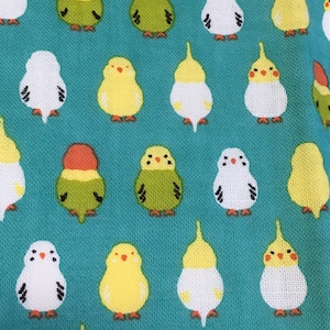 Parkiet Tenugui, Japanse handdoek, Japanse handgeverfde katoenen stof, tapijt, vogelliefhebber, parodie