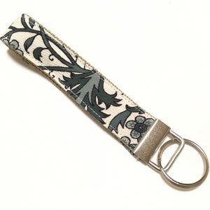 Wristlet Key Fob, Fabric Key Chain, Japanese kimono pattern Fabric key fob, wristlet, gift for woman