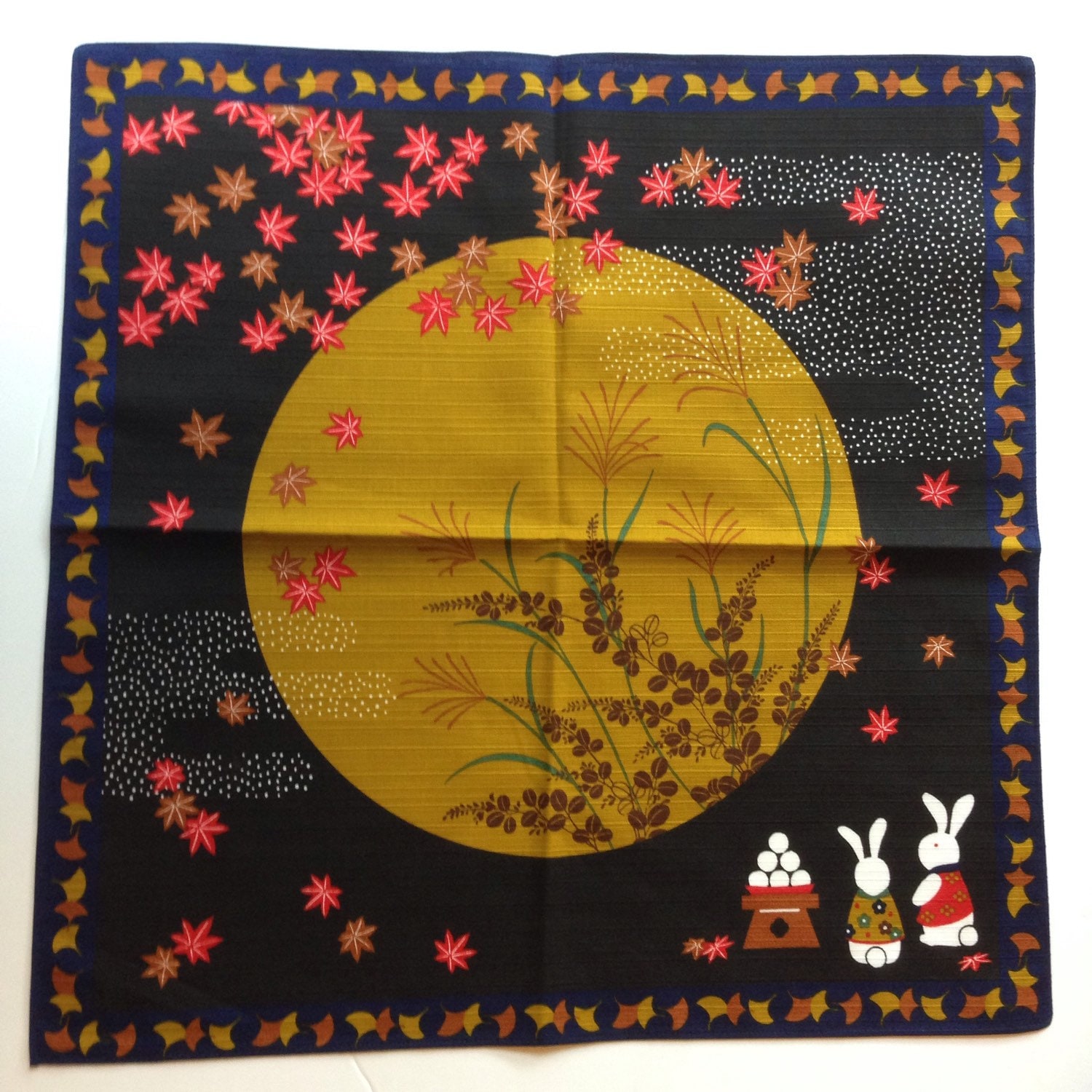 Furoshiki, Animal fabric, wrapping cloth, Japanese rabbit cotton fabr…