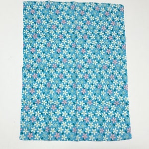 cherry blossom blue fabric, , 32cm x 43cm, Japanese cotton fabric,  light blue fabric,  DIY fabric, patchwork,