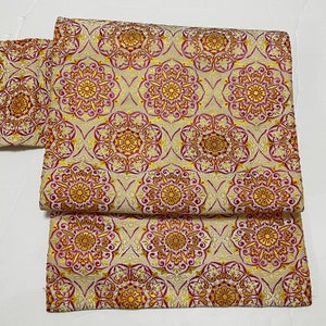 Vintage Obi, Japanese Kimono belt, Japanese silk belt,  goldanf  red obi, nagoya obi, unused