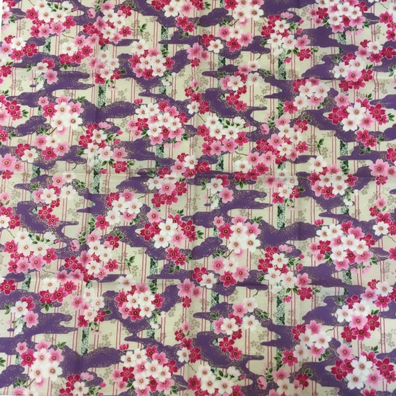 FUROSHIKI JAPANESE Traditional Wrapping Cloth Cotton Fabric 50cm Weeping Cherry FUROSHIKI JAPANESE Traditional Wrapping Cloth Cotton Fabric 50cm Weeping Cherry