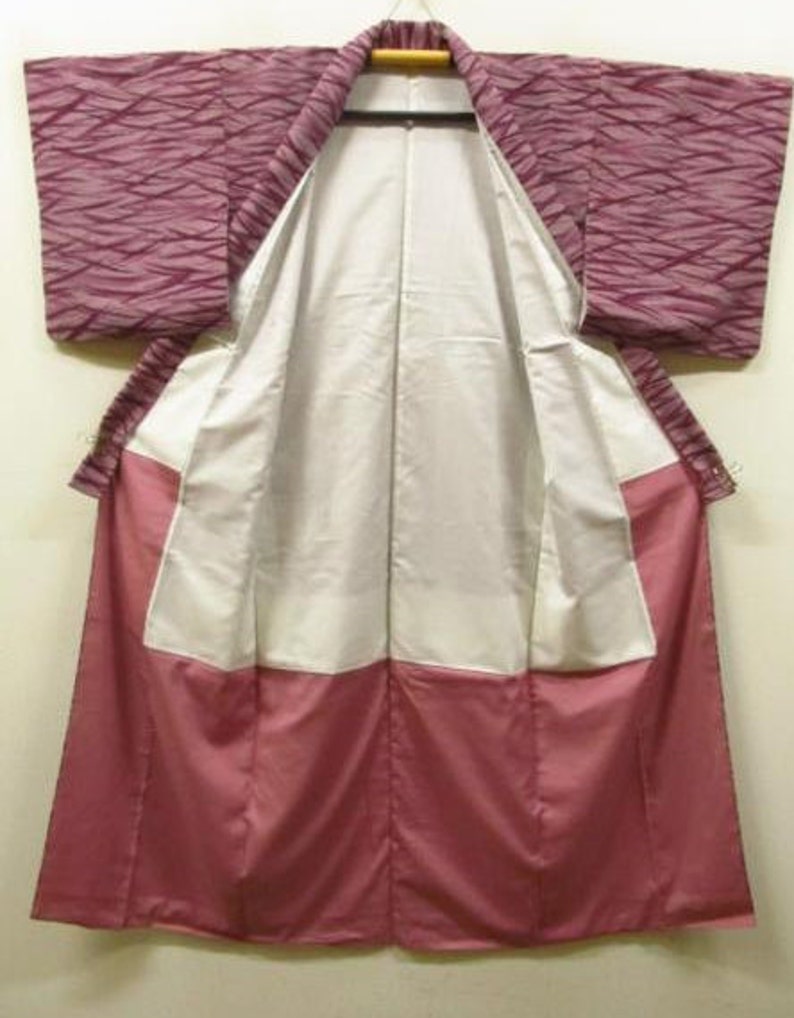Kimono Purple Kimono Synthetic Fiber Kimono Vintage Kimono Etsy