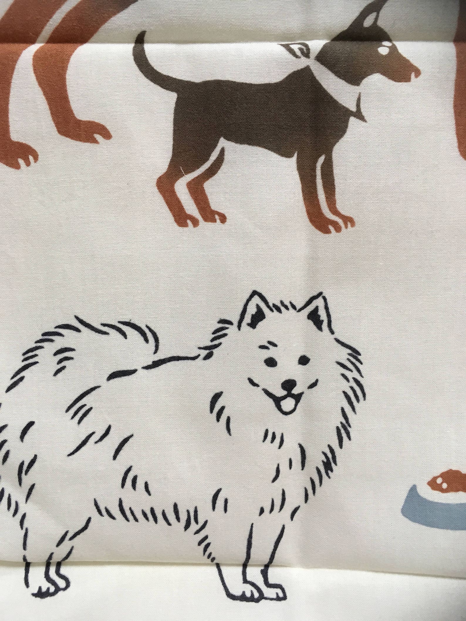Dog Tenugui Japanese hand towel kanji cotton fabric | Etsy