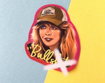 Natasha Lyonne Poker Face Sticker, Quote Sticker, Charlie Cale, Bullshit, Russian Doll, Mystery Sticker