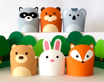 Paper Craft Animals Pretend Play Toys For Kids DIY Forest Playset Woodland Creatures Printable Puppets Dollhouse PDF Paper Craft Animals Pretend Play Toys For Kids DIY Forest Playset Woodland Creatures Printable Puppets Dollhouse PDF