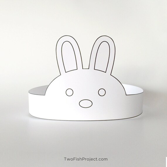 Rabbit Coloring Craft for Kids Rabbit Ears Headband - Etsy