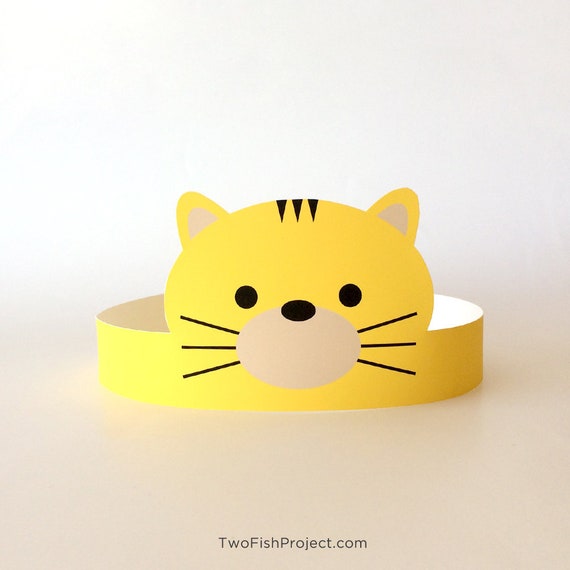 Cat Party Favors Cat Birthday Hat Cat Party Etsy