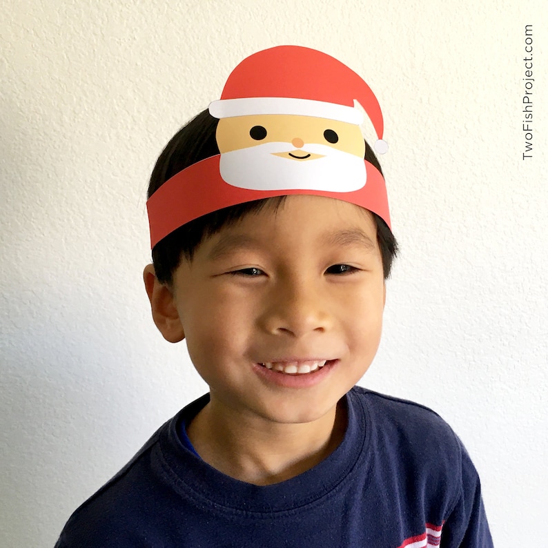 Christmas Party Hats for Kids/Adults Christmas Paper Etsy