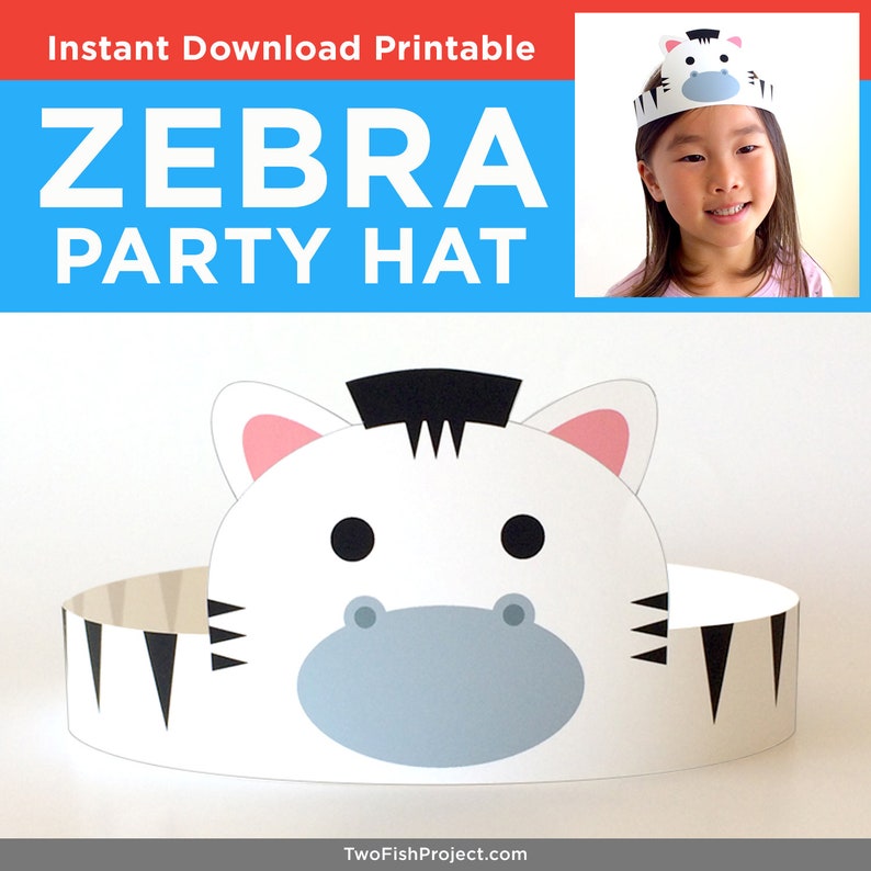 Safari Birthday Party Paper Crown/hat, Printable Mask, Baby Shower ...