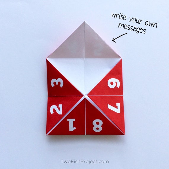 Paper Fortune Teller Game Origami Paper Games For Kids Fortune Teller Paper Game Printable Kids Fortune Teller Craft Funny Diy Paper Toy