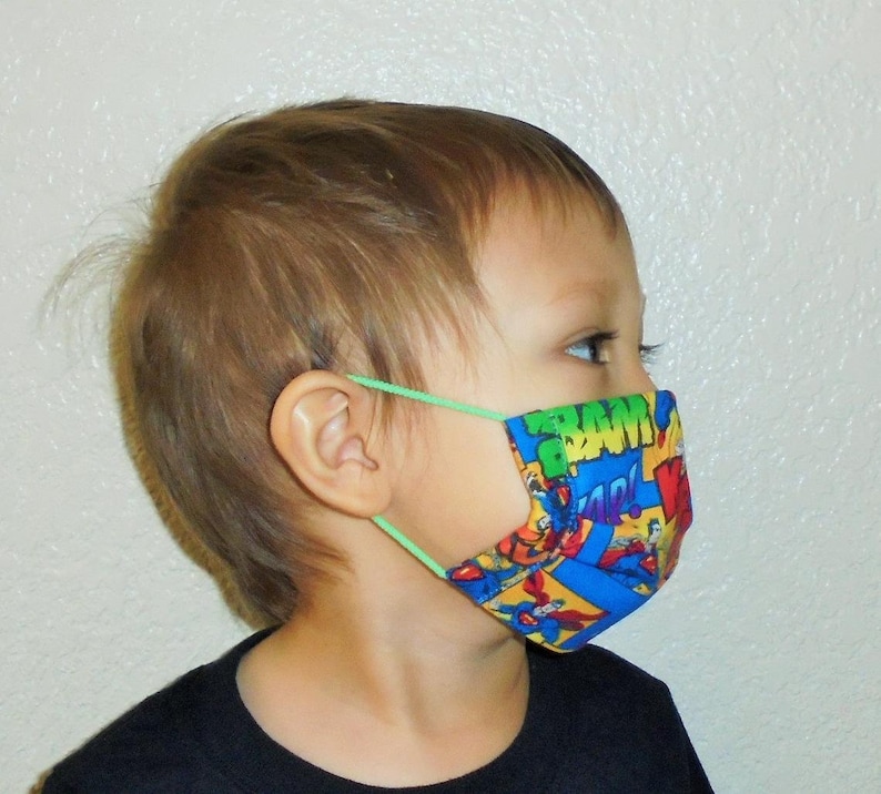 CHILD MASK for 24 years old Solid Merlot 3 Layers Etsy