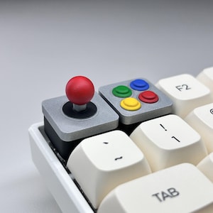 Klawisze Retro Arcade Artisan do przełączników mechanicznych klawiatur MX Style - Joystick i przyciski