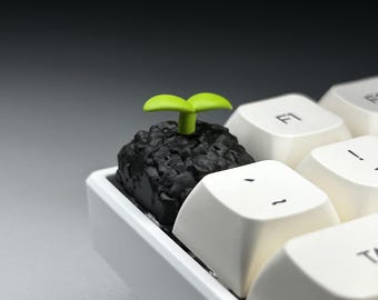 Grün Sprout Artisan Tastenkappe für mechanische Tastaturschalter im MX Style