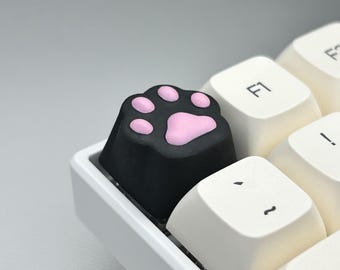 Black Cat Paw Artisan-tangentbord för mekaniska tangentbord i MX-stil