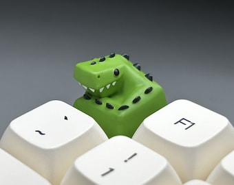Dinosaur Artisan Keycap for MX Style Mechanical Keyboard Switches