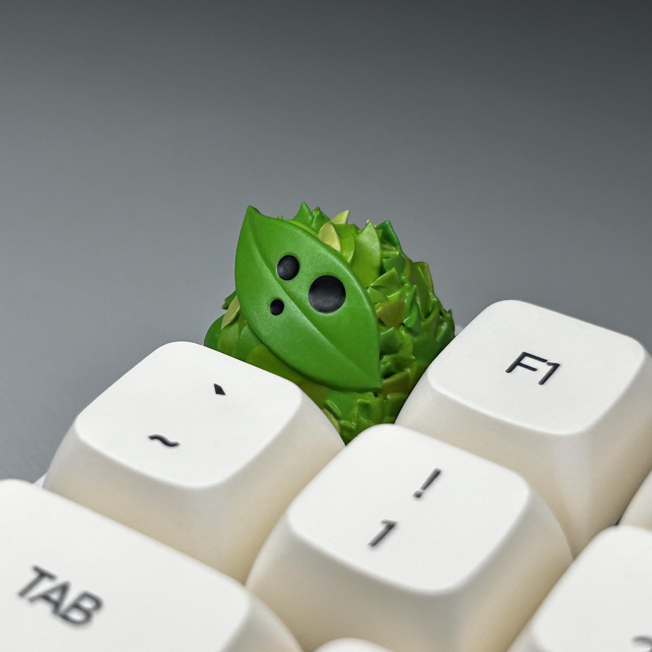 Green Leaf Pile Artisan Keycap for MX Style Mechanical Keyboard
