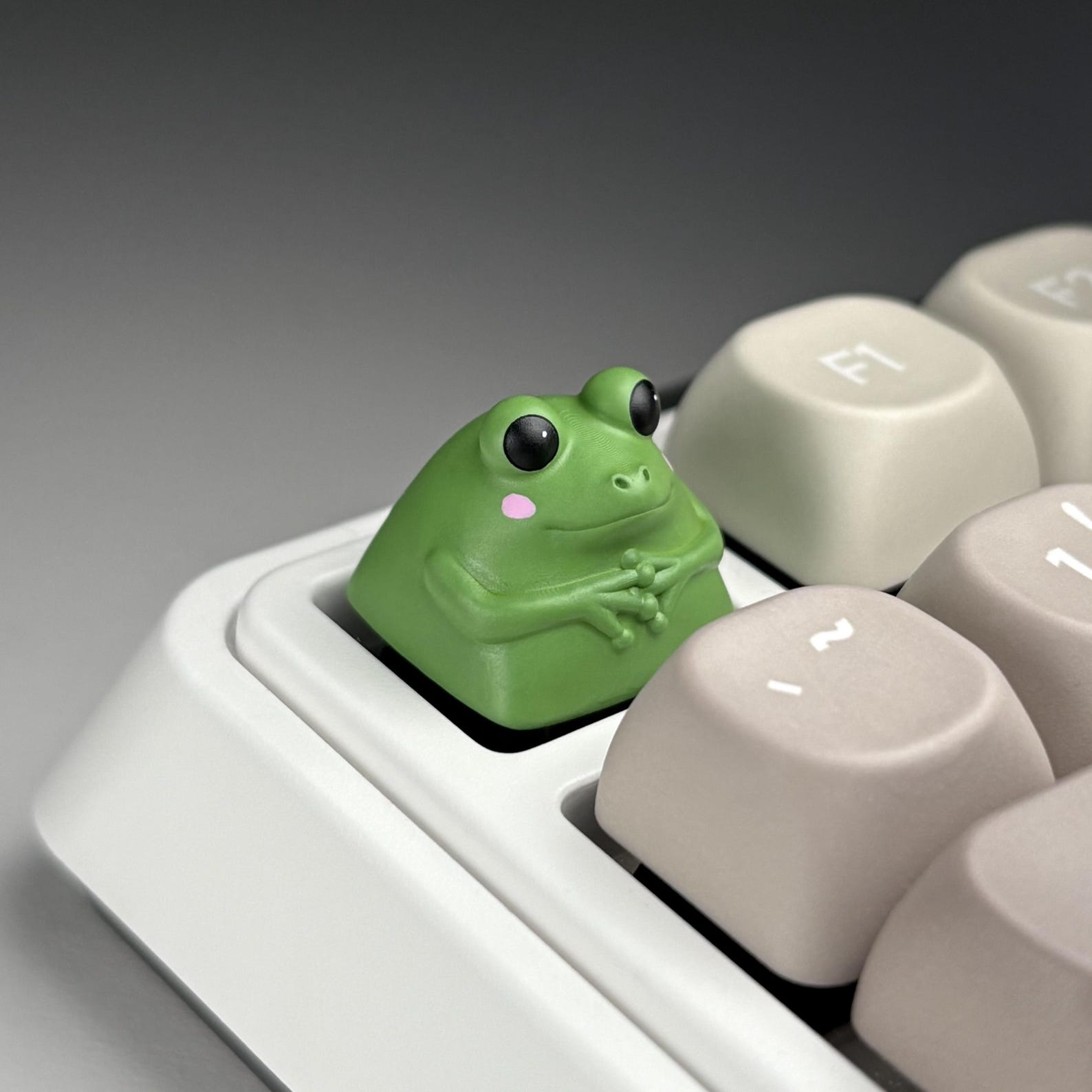 Shy Frog Artisan Keycap for MX Style Mechanical Keyboard Switches - Etsy