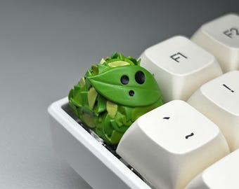 Green Leaf Pile Artisan Keycap for MX Style Mechanical Keyboard Switches