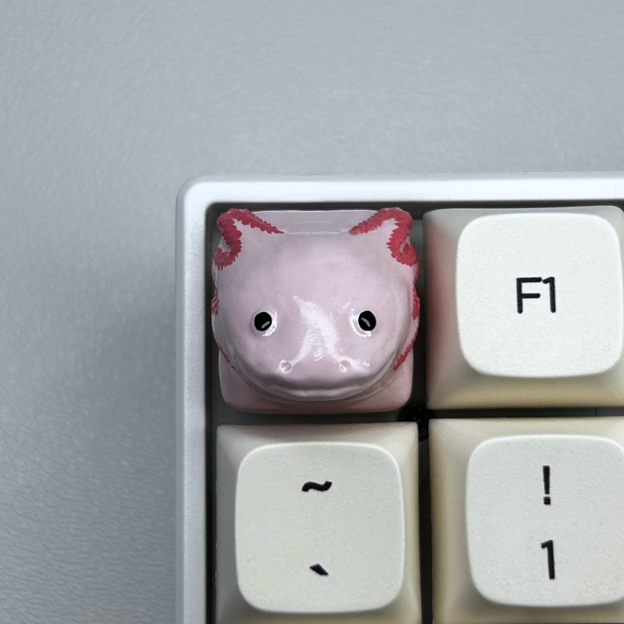 Axolotl Artisan Keycap for MX Style Mechanical Keyboard Switches