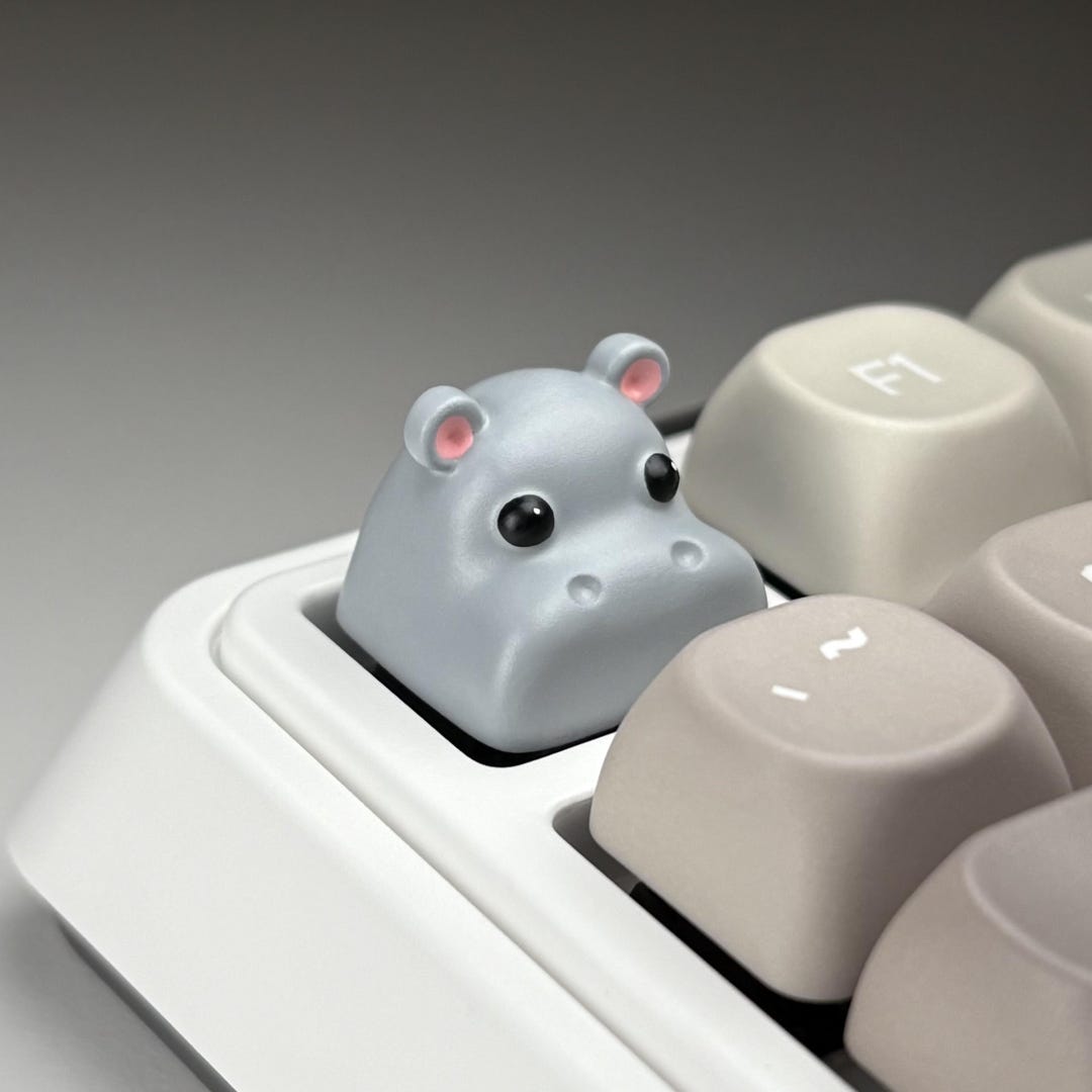 Hippo Keycap Hippo Artisan Keycap for MX Style Mechanical Keyboard Switches - Etsy
