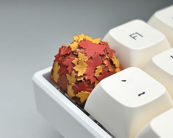 Maple Leaf Pile Artisan Keycap for MX Style Mechanical Keyboards