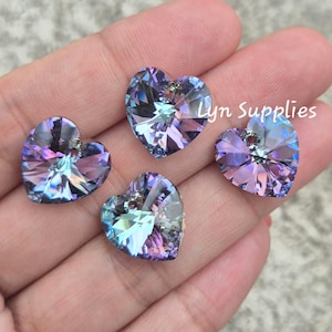 Vitrail Light Purple Swarovski Crystal Heart